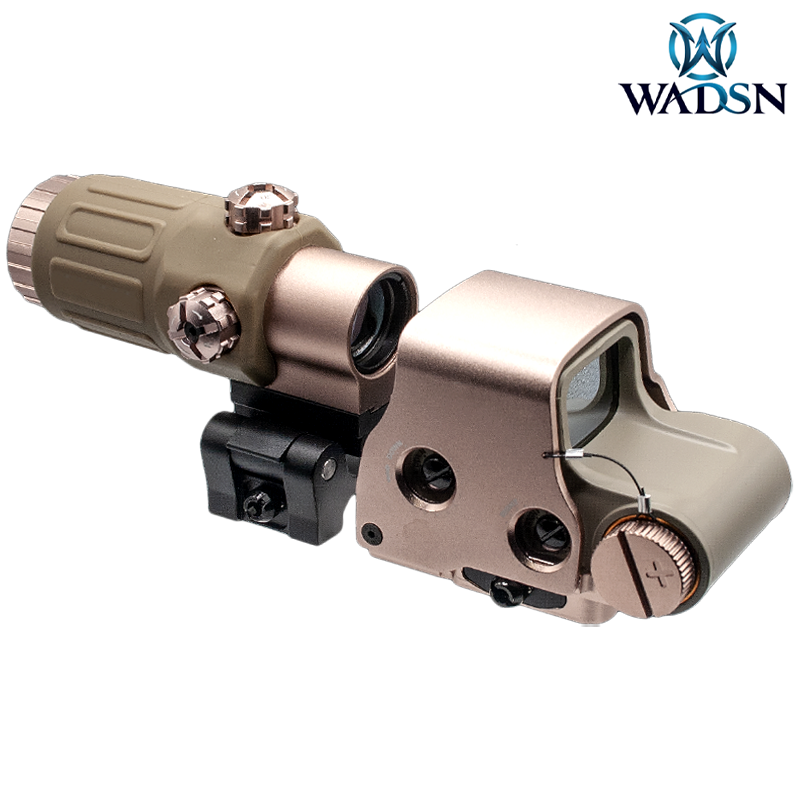 WADSN - HSS hybrid holographique style Eotech EXPS avec G33, Dark Earth
