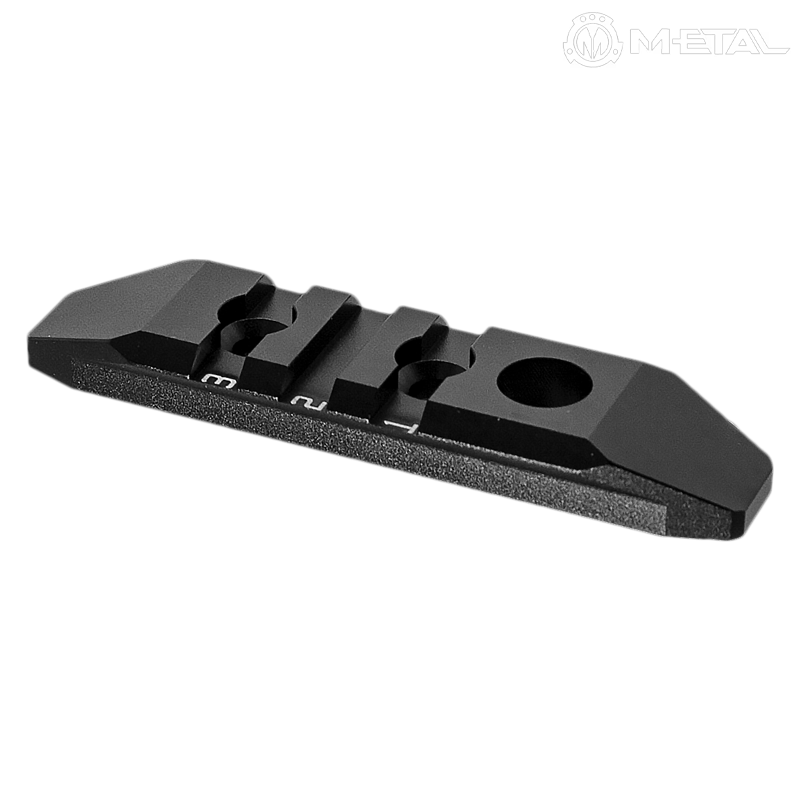 METAL - Rail de montage 3 slot M-Lok et Keymod