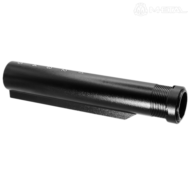 METAL - Tube de crosse CNC 6 positions pour M4 Airsoft