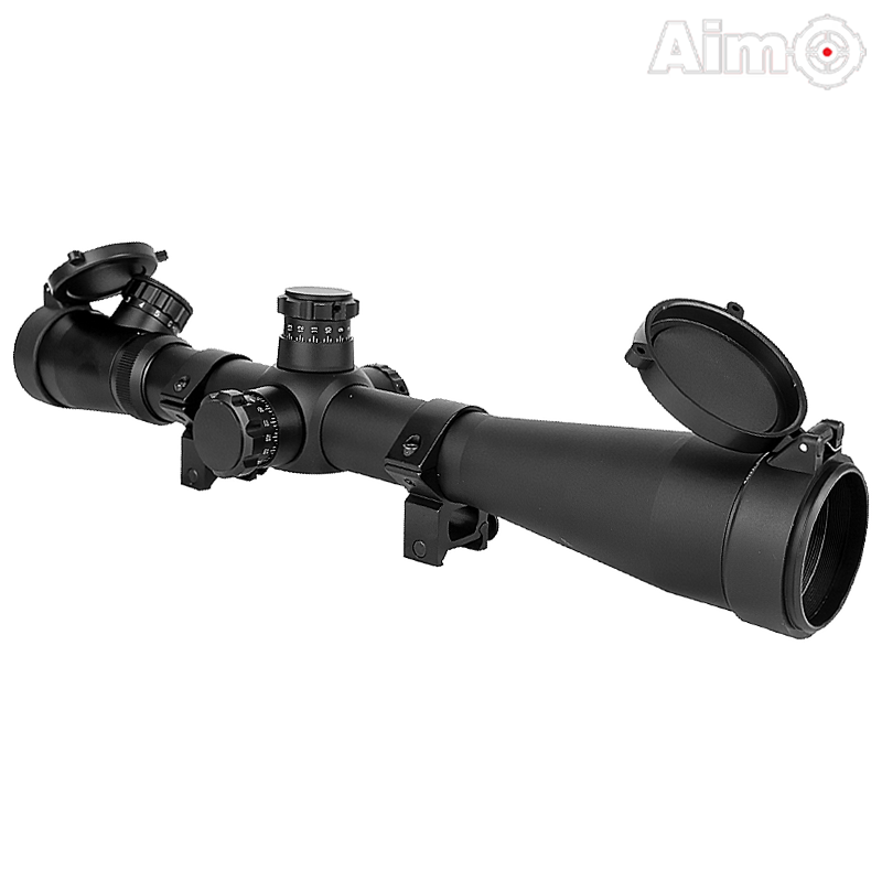 Aim-O - Lunette de visée 3.5-10x40E-SF avec montage, noir