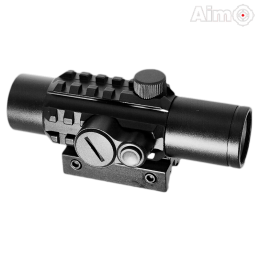 Aim-O - Viseur point rouge Delta pour airsoft, noir
