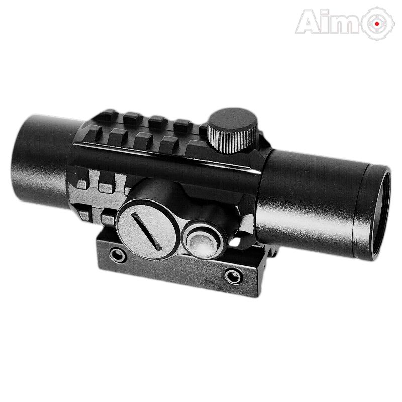 Aim-O - Viseur point rouge Delta pour airsoft, noir
