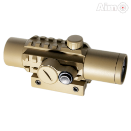 Aim-O - Viseur point rouge Delta pour airsoft, Dark Earth