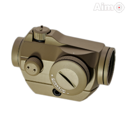 Aim-O - Viseur point rouge T2, Low Profile, Dark Earth