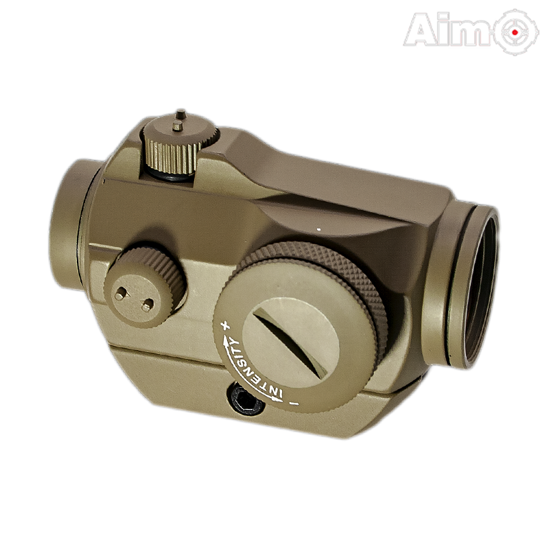 Aim-O - Viseur point rouge T2, Low Profile, Dark Earth