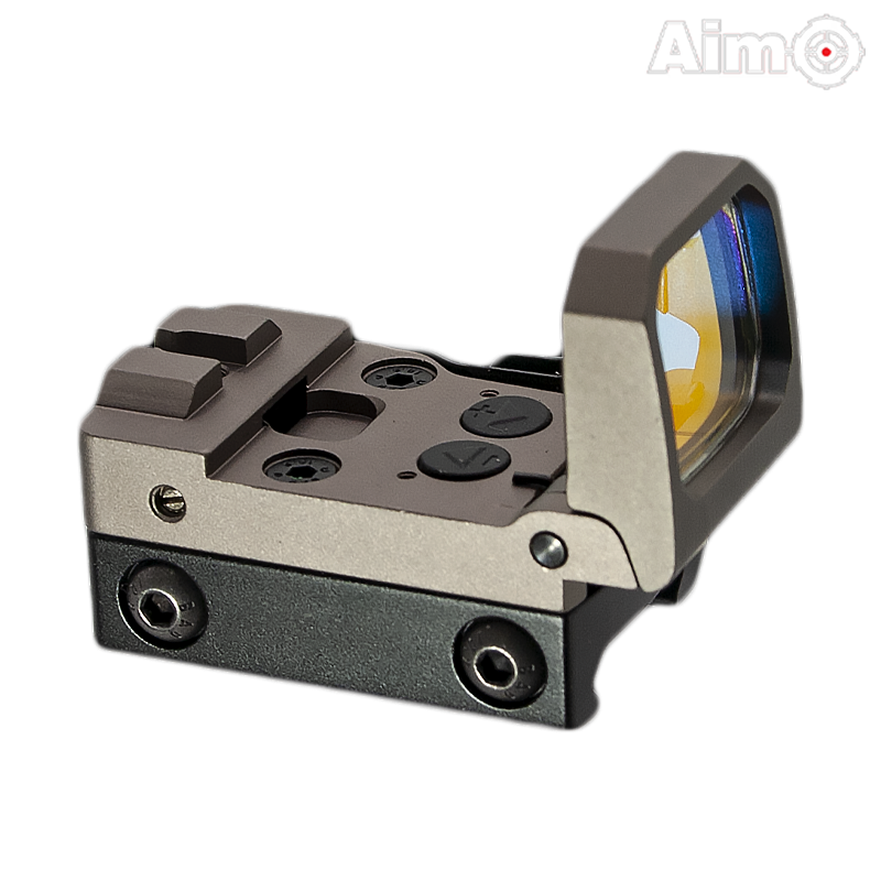 Aim-O - Viseur point rouge FlipDot reflex, Dark Earth