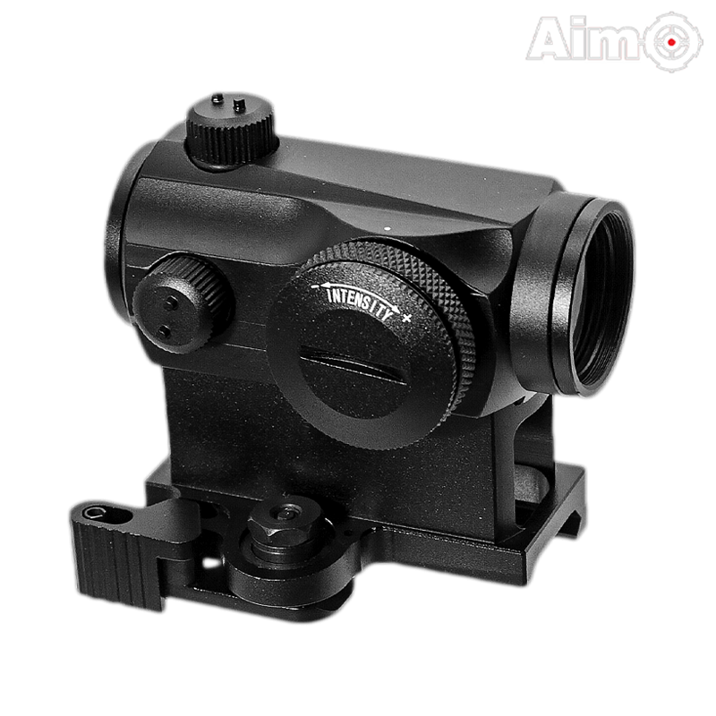 Aim-O - Viseur point rouge et vert T1 QD (Quick Detach), noir