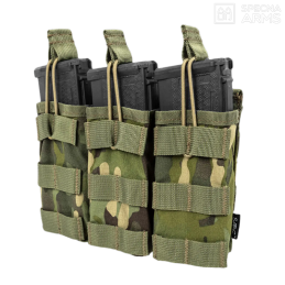 Specna Arms - Triple poche SATAC™ pour chargeur M4, AK, G36, MOLLE, multicam tropic