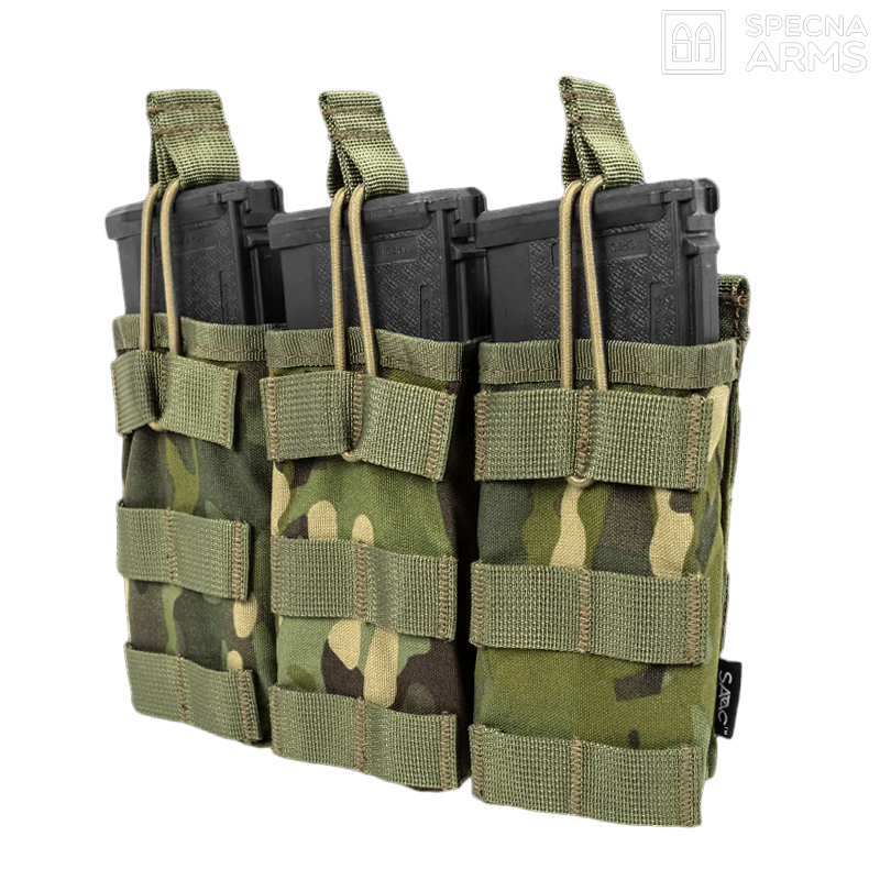 Specna Arms - Triple poche SATAC™ pour chargeur M4, AK, G36, MOLLE, multicam tropic Specna Arms - Triple poche SATAC™ pour chargeur M4, AK, G36, MOLLE, multicam tropic