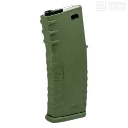 Specna Arms - Chargeur mid-cap 120 billes pour M4, Olive Drab