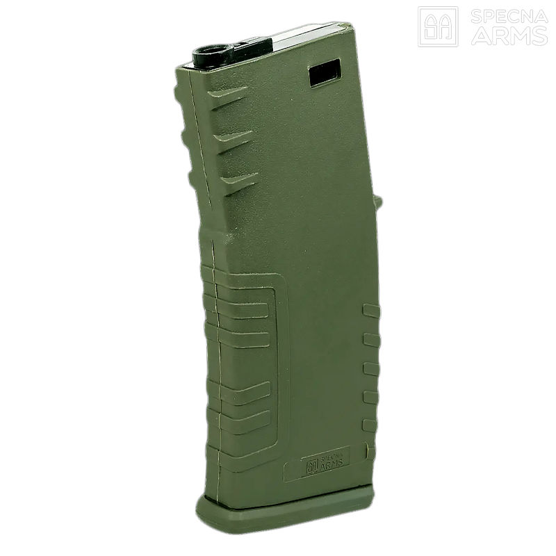 Specna Arms - Chargeur mid-cap 120 billes pour M4, Olive Drab