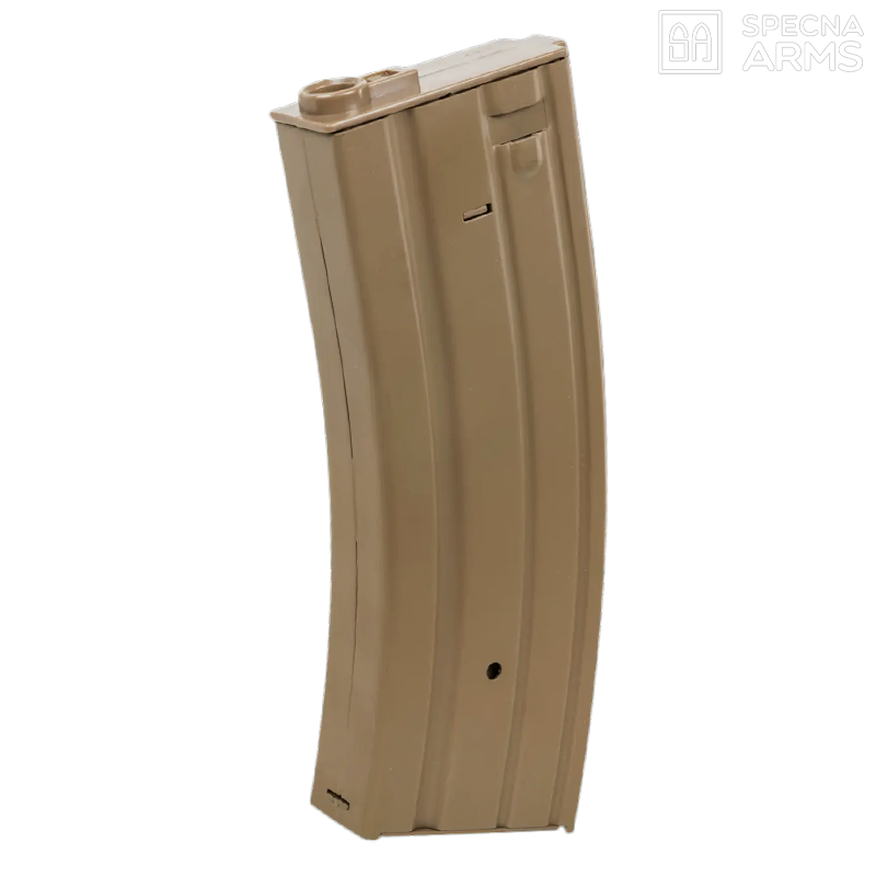 Specna Arms - Chargeur mid-cap métal 120 billes pour M4, Dark Earth Specna Arms - Chargeur mid-cap métal 120 billes pour M4, Dark Earth