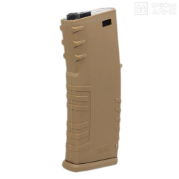 Specna Arms - Chargeur mid-cap 120 billes pour M4, Dark Earth