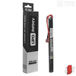 Specna Arms - Batterie LiPo 7,4v 1200mAh 20/40C C, 1 stick AK, Scorpion EVO, dean