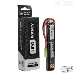 Specna Arms - Batterie LiPo 7,4v 2000mAh 15/30C, 1 stick, tamiya