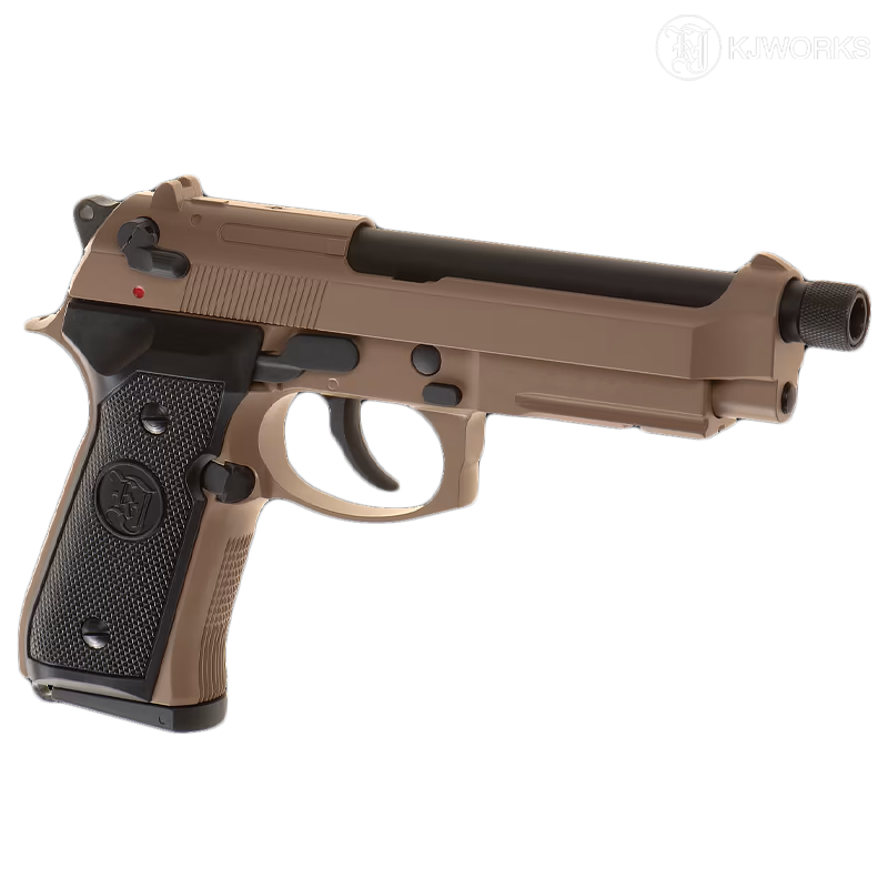 KJ Works - Réplique M9A1 TBC, Green Gas, blowback , Full Métal
