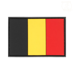 JTG - Patch 3D en PVC Drapeau Belgique, multicolor
