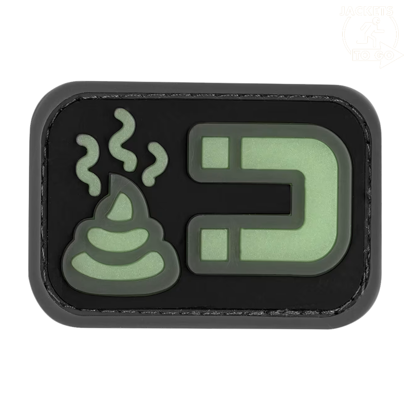 JTG - Patch 3D en PVC Shit Magnet, phosphorescent