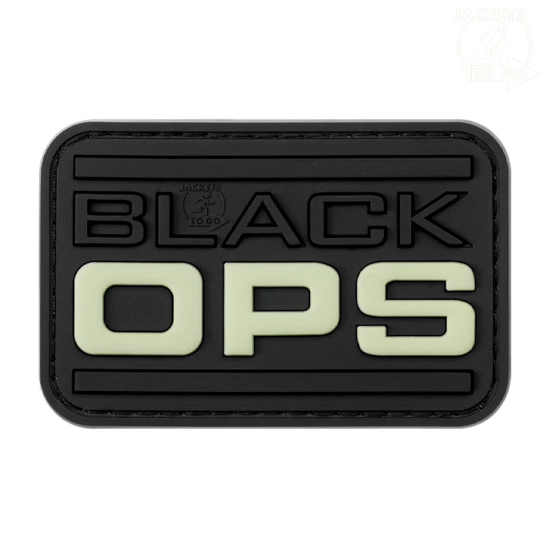 JTG - Patch 3D PVC Black OPS, phosphorescent