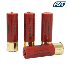 ASG - Lot de 4 cartouches pour fusil à pompe d'Airsoft - 18555