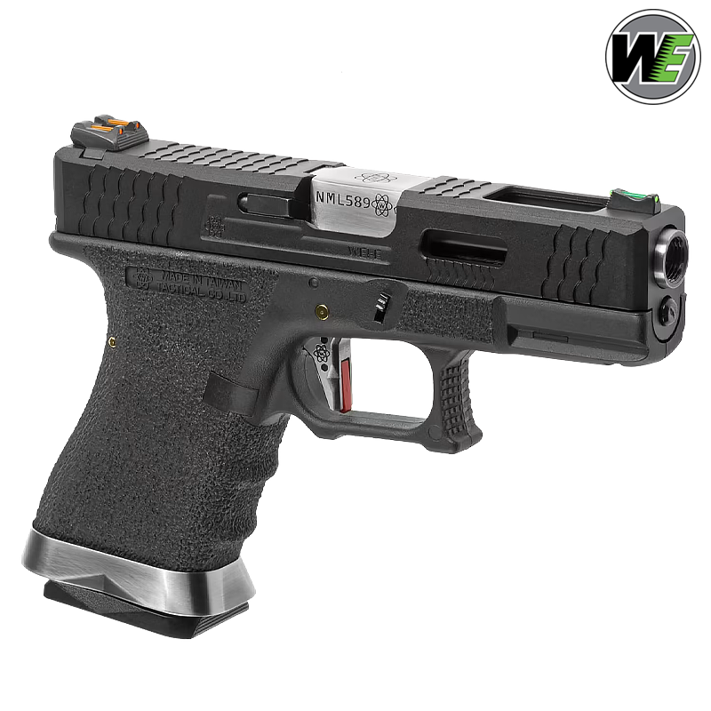 WE - Réplique G-Force 19 GBB, Green Gas, noir et chromé