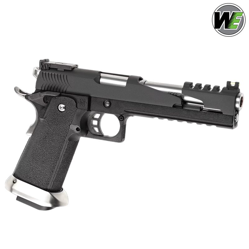 WE - Réplique Hi-capa 6 T-Rex custom Titanium, Full métal, blowback, Green Gas WE - Réplique Hi-capa 6 T-Rex custom Titanium, Full métal, blowback, Green Gas