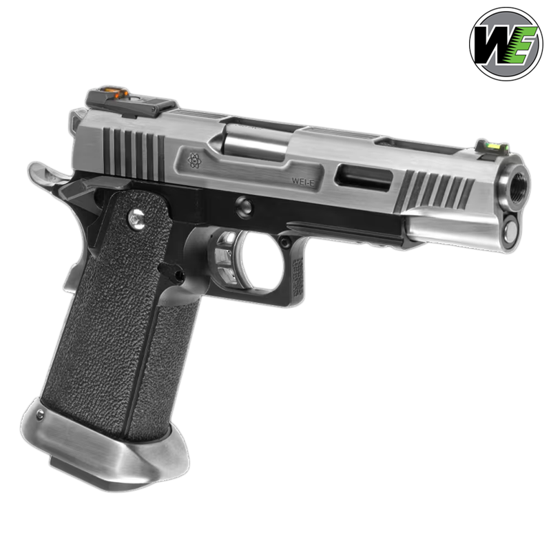 WE - Réplique Hi-capa 5.1 Force, Full métal, blowback, Green Gas, chromé WE - Réplique Hi-capa 5.1 Force, Full métal, blowback, Green Gas, chromé