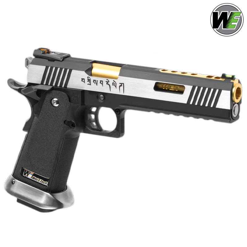 WE - Réplique Hi-capa 6 Force A Gold, Full métal, blowback, Green Gas WE - Réplique Hi-capa 6 Force A Gold, Full métal, blowback, Green Gas