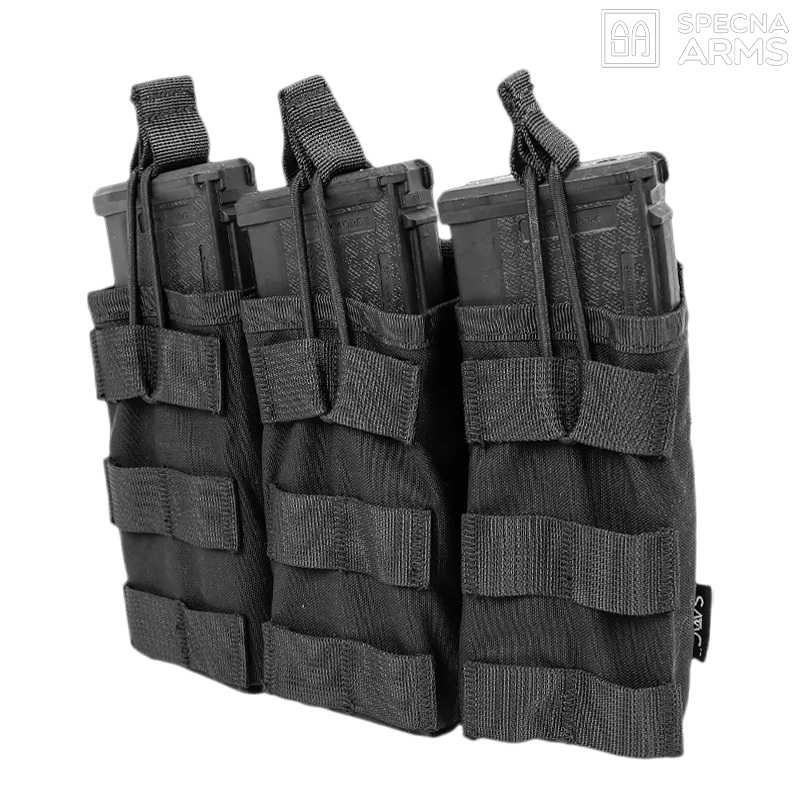 Specna Arms - Triple poche SATAC™ pour chargeur M4, AK, G36, MOLLE, noir - SPE-19-041834 Specna Arms - Triple poche SATAC™ pour chargeur M4, AK, G36, MOLLE, noir - SPE-19-041834