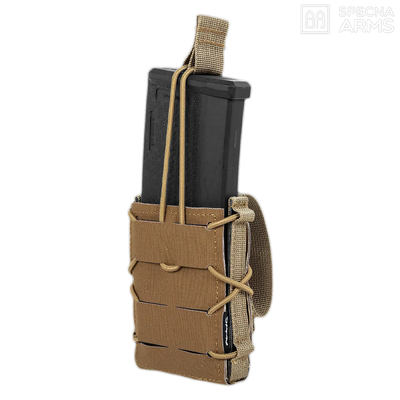 Specna Arms - Poche Open SATAC™ pour chargeur M4, AK, G36, MOLLE, Tan - SPE-19-041833