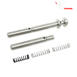 Cowcow - Guide rod RM1 pour Hi-capa Tokyo Marui, GBB, chromé - CCT-TMHC-005