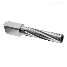 NINE BALL by LAYLAX - Outer Barrel "NON-RECOIL", FLUTED, Chromé, G19 Gen.3/4 TM