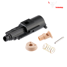 Cowcow - Set nozzle complet aluminium pour AAP-01, noir - CCT-AAP01-048