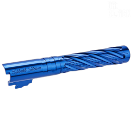 DR.BLACK - Outer Barrel "SPIRAL STORM" pour HI-CAPA 5.1, Bleu