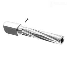 Nine Ball by Laylax - Outer barrel "non-recoil", Fluted pour GBB  G17 Gen4 Tokoy Marui, chromé