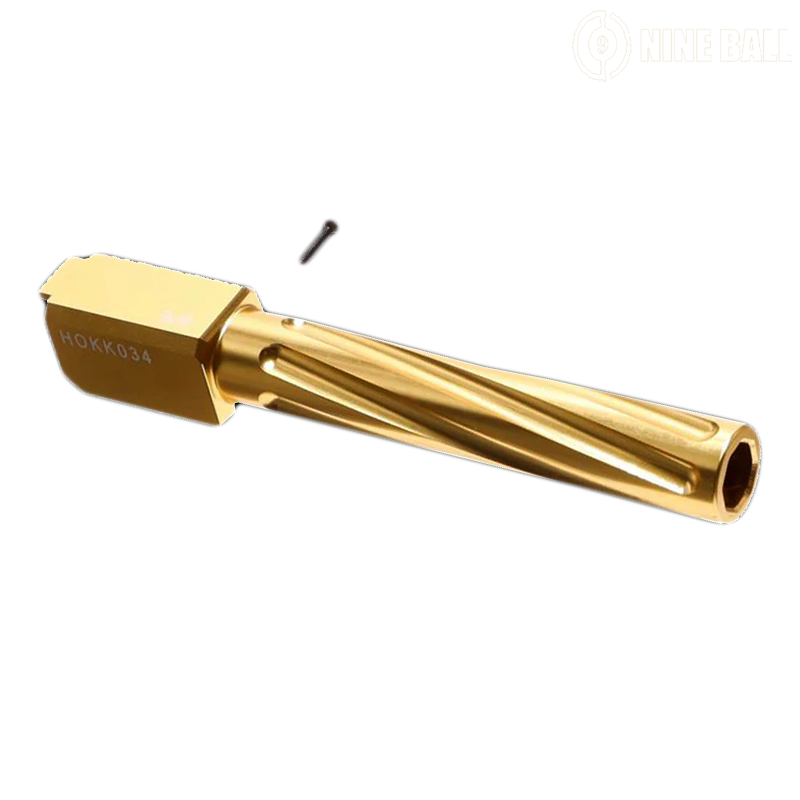 Nine Ball by Laylax - Outer barrel "non-recoil", Fluted pour GBB  G17 Gen4 Tokyo Marui, or