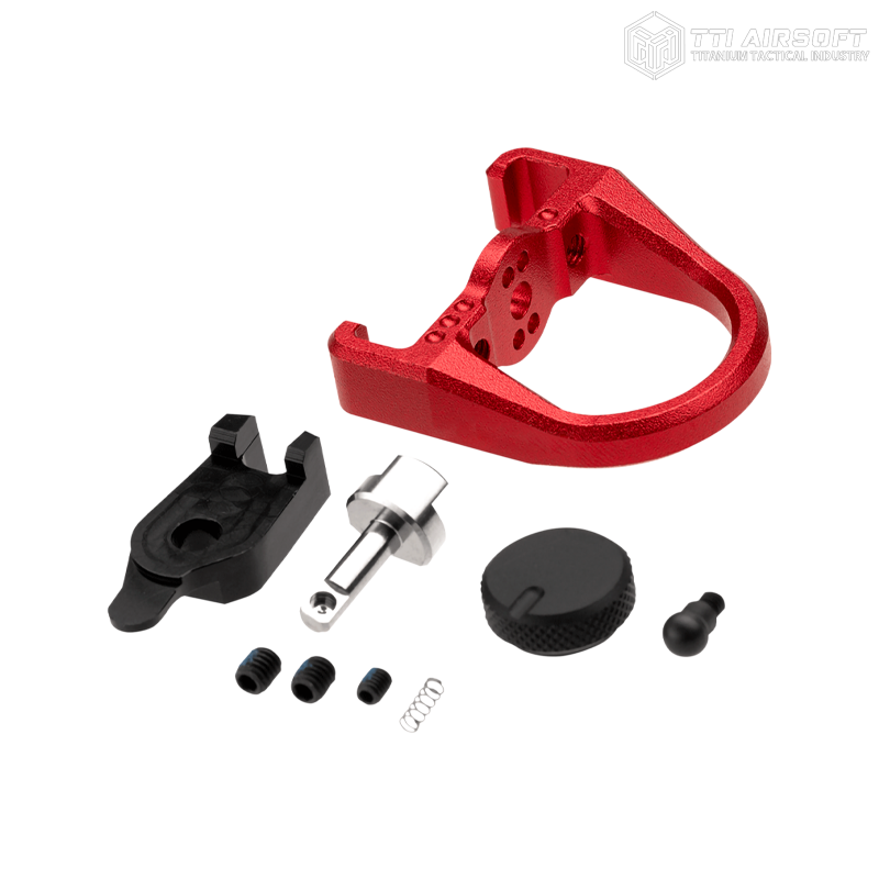 TTI Airsoft - Levier d'armement ring avec sélecteur pour AAP-01, rouge