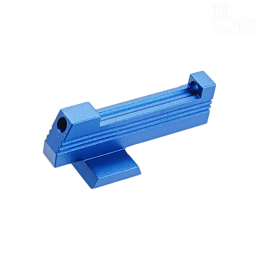 Dr.Black - Mire avant avec fibres fluorescentes pour Hi-capa, bleu