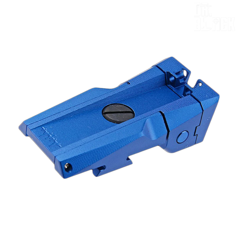 Dr.Black - Mire arrière avec fibres fluorescentes pour Hi-capa 5.1, bleu