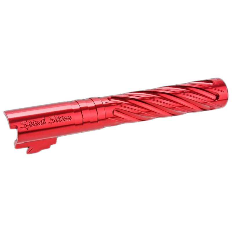 Dr.Black - Outer Barrel "SPIRAL STORM" pour HI-CAPA 5.1, rouge