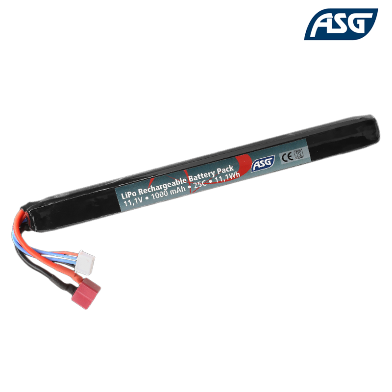 ASG - Batterie Li-Po 11,1v 1000mAh 25C, 1 Stick, Scorpion EVO, AK - 19364