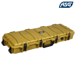 ASG - Mallette waterproof 1000 x 350 x 140mm avec Roulettes, RAL8000 - 19835