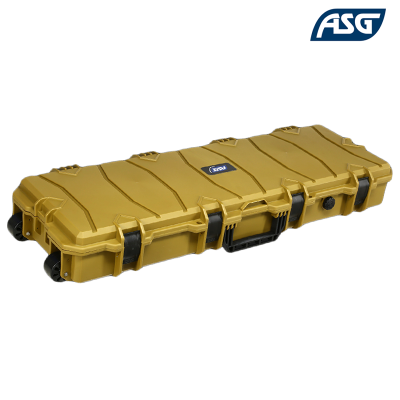 ASG - Mallette waterproof 1000 x 350 x 140mm avec Roulettes, RAL8000 - 19835