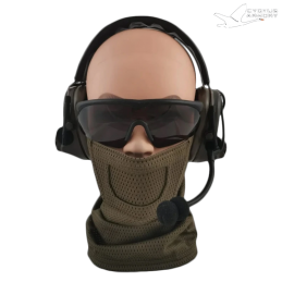 Cygnus Armory - Tour de cou Stalker, Face Warrior Gen2, Olive Drab