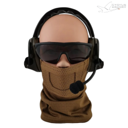 Cygnus Armory - Tour de cou Stalker, Face Warrior Gen2, Coyote