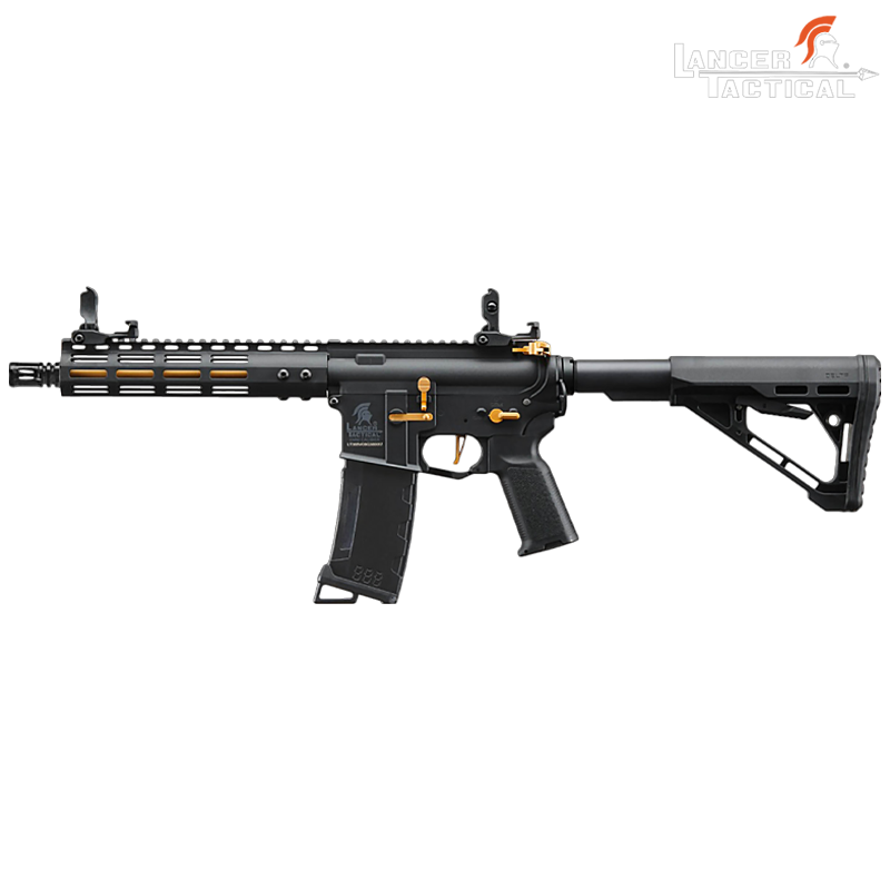 Lancer Tactical - Réplique LT-36 M4 Gen3 M-Lok 9" NSR™, Archon noir/or, mosfet ETU Nebula™ - LK9032