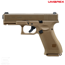 Umarex - Réplique de poing GLOCK™ 19X, Coyote, Green Gas, Blowback