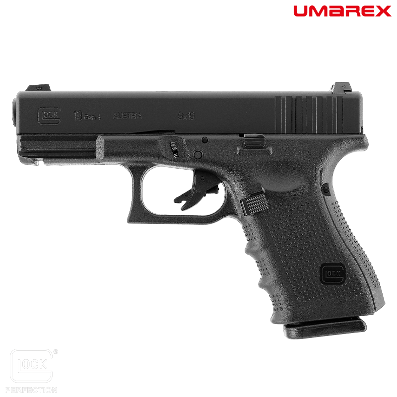 Umarex - Réplique de poing GLOCK™ 19, Gen4, Green Gas, blowback