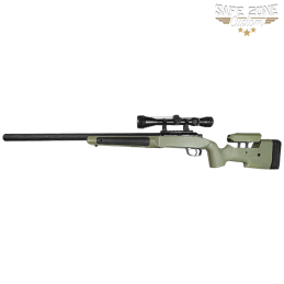 Safe Zone Custom - Réplique sniper à ressort SA-S12 Edge™, "MLC-S1", Olive Drab