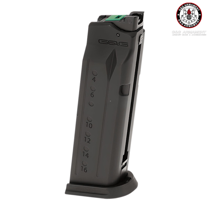 G&G Armament - Chargeur pour Piranha MK I, 25 billes, Green Gas - G-08-183